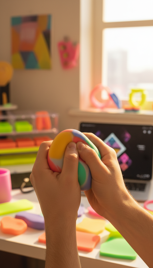 Mystery Blob Limited-Edition Squishy in use