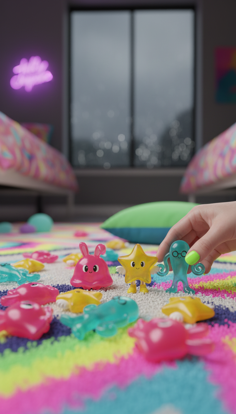 Jelly Jumpers Collectible Figures Set in use