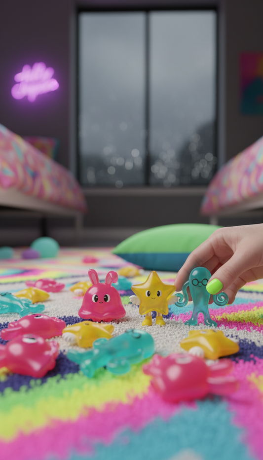 Jelly Jumpers Collectible Figures Set in use