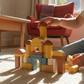 Colorful Building Block Set in use