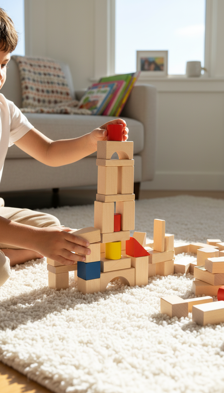 Creative Building Blocks Set in use