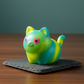 Slime Lime Cat Limited Edition Squishy in a new setting
