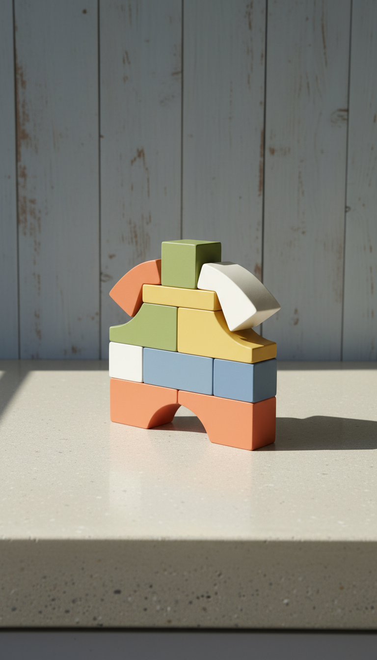Modular Stacking Blocks Set in a new setting