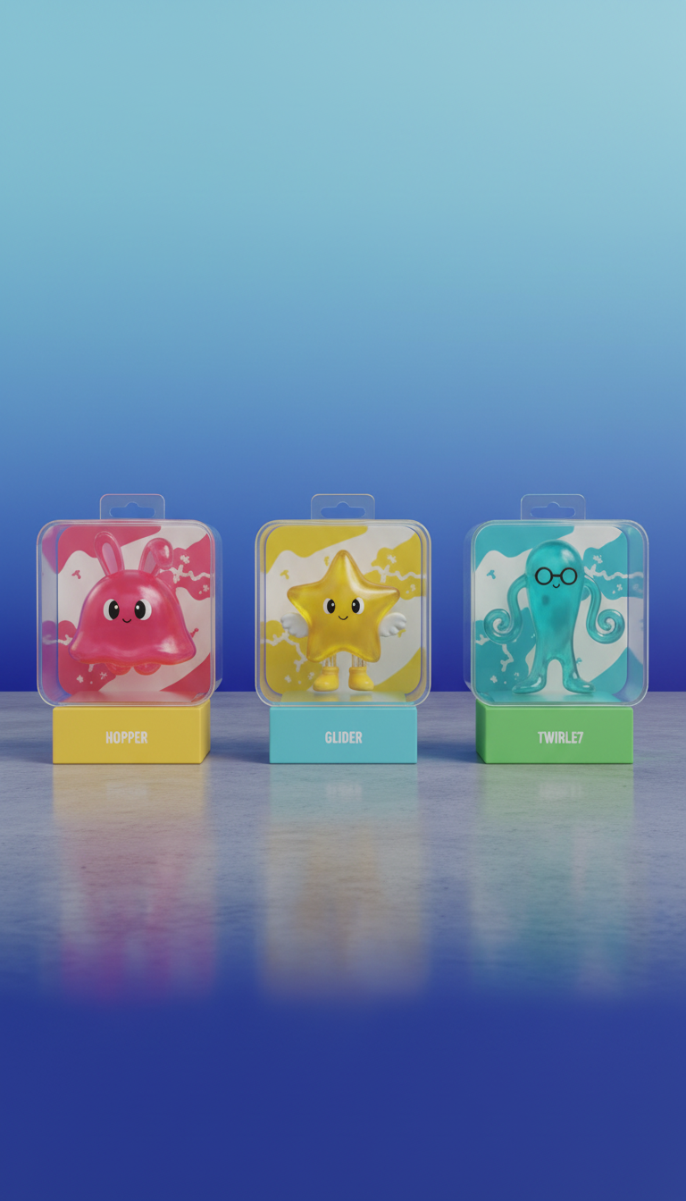 Jelly Jumpers Collectible Figures Set in a new setting